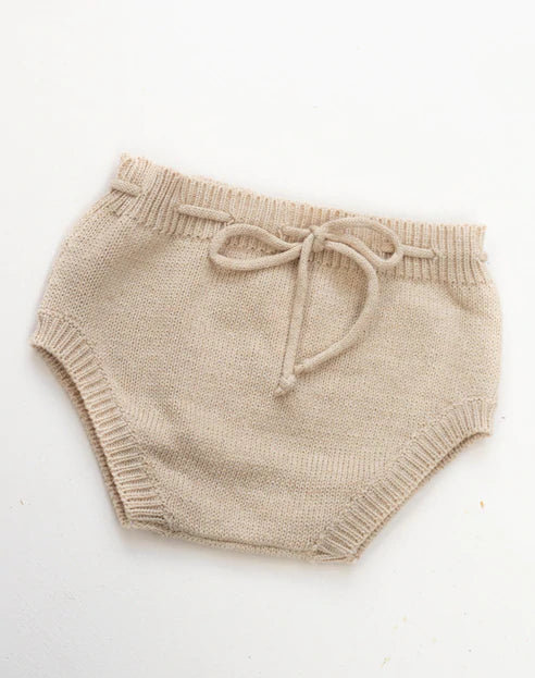 Baby Knitted Bloomers - Oat