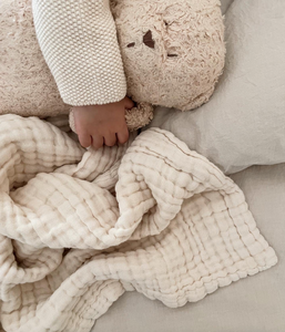 Organic Cotton Gauze Blanket | Oat Milk