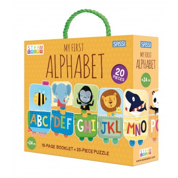 Sassi My First Alphabet Puzzle & Book Set