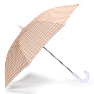 Toffee Gingham Umbrella