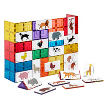 Load image into Gallery viewer, Magnetic Tile Toppers | Duo Animal Puzzle Pack (40pc)