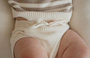 Baby Knitted Bloomers - Milk