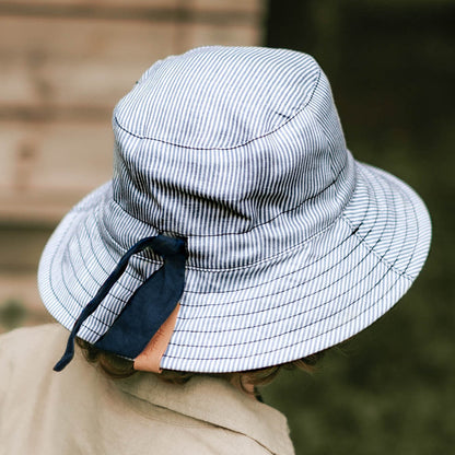'Explorer' Reversible Classic Bucket Hat | Charlie/Indigo