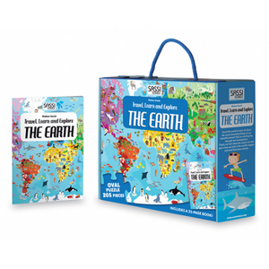 Earth Puzzle & Book Set, 205 pcs