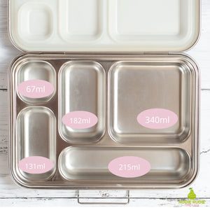 Leakproof Stainless Steel Lunch Box | White Silicone Seal