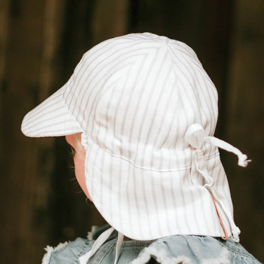 Lounger' Baby Reversible Flap Sun Hat | Finley/Blanc