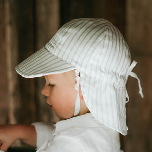Lounger' Baby Reversible Flap Sun Hat | Finley/Blanc