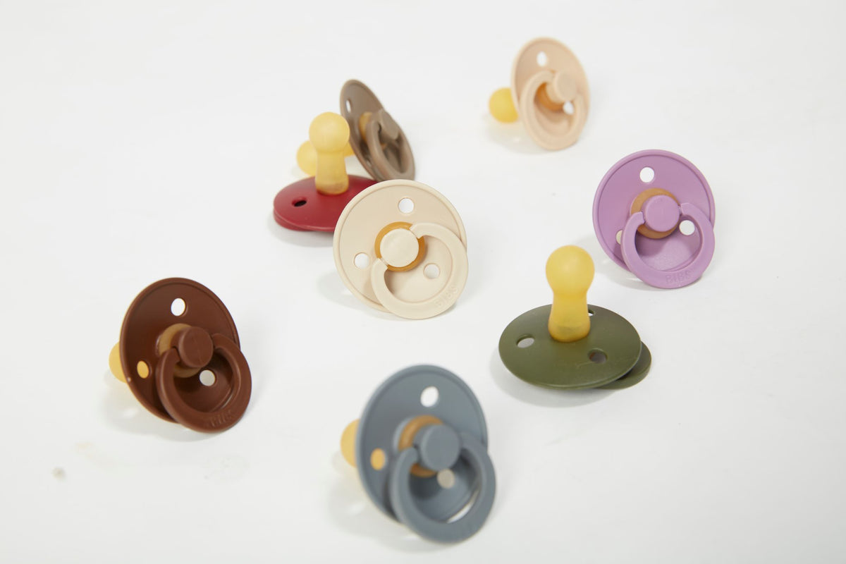 BIBS Pacifier Size 3 | 18M+ | Round Natural Rubber Teat