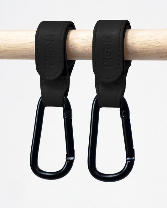 Duo Pram Clip Hook Set - BLACK