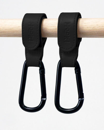 Duo Pram Clip Hook Set - BLACK