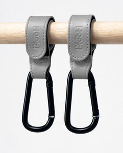 Duo Pram Clip Hook Set - GREY