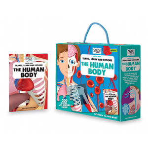The Human Body Puzzle & Book Set, 200 pcs