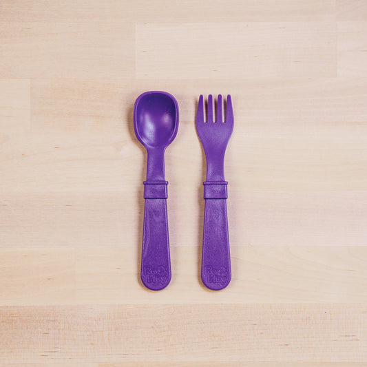 Re-Play Toddler Utensils - Amethyst