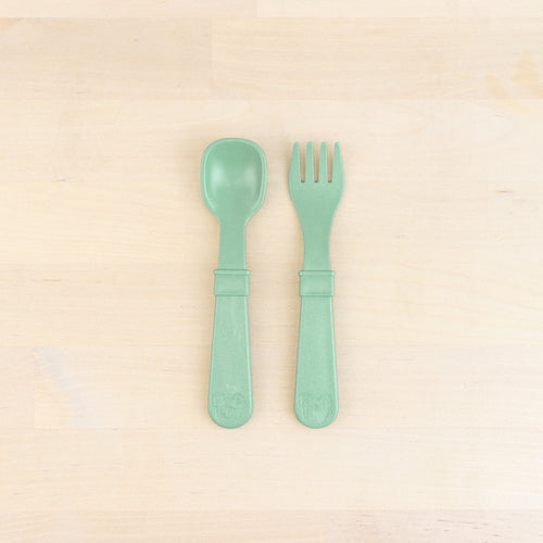 Re-Play Toddler Utensils - Sage