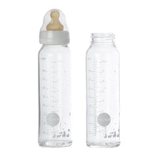 Load image into Gallery viewer, Hevea Baby Glass Bottles with Natural Rubber Teat 240ml 2pack