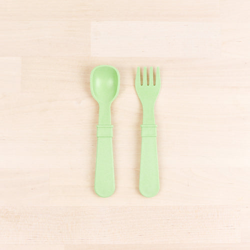 Re-Play Toddler Utensils - Leaf