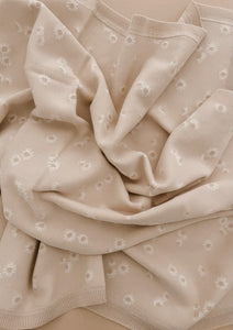 Daisy Knit Blanket
