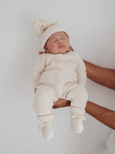 Load image into Gallery viewer, Classic Knit Romper - Chunky Textured - Honey