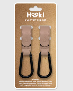 Duo Pram Clip Hook Set - MAUVE