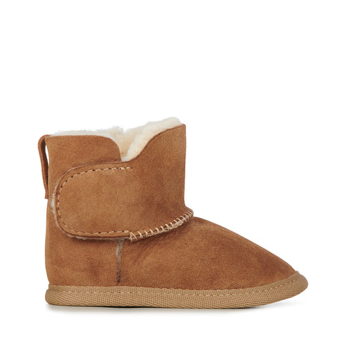 Platinum Baby Bootie | Chestnut